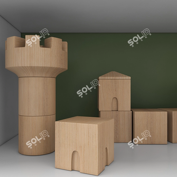 Kids Room Decor Set 3D model image 6