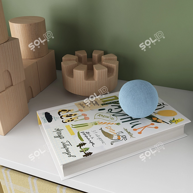 Kids Room Decor Set 3D model image 20