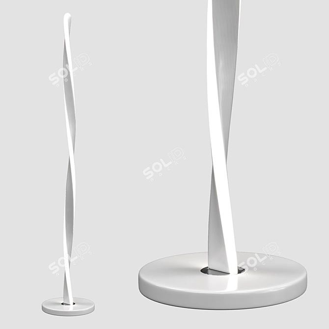 Modern LED Floor Lamp 3D model image 1