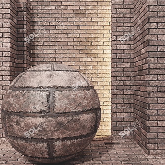 High-Quality Brick Texture Pack 3D model image 1