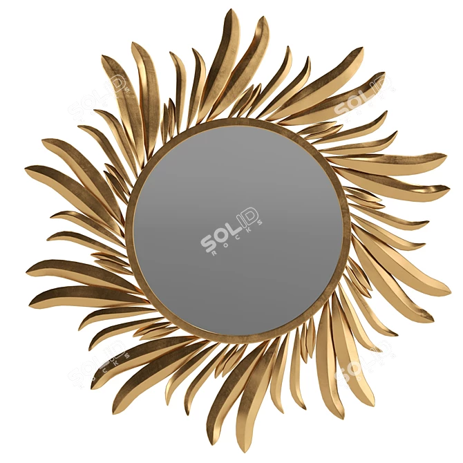 Large Folium Mirror UV-Unwrapped 3D model image 2