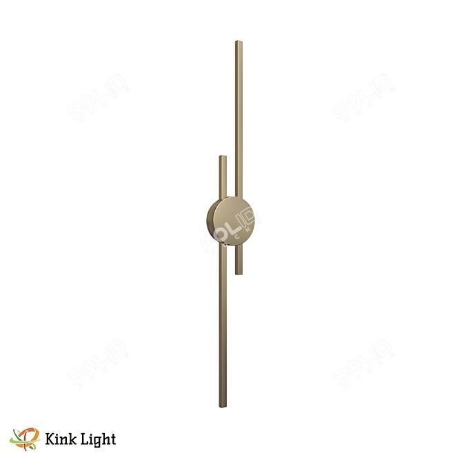 Modern LED Wall Sconce Fixture 3D model image 1