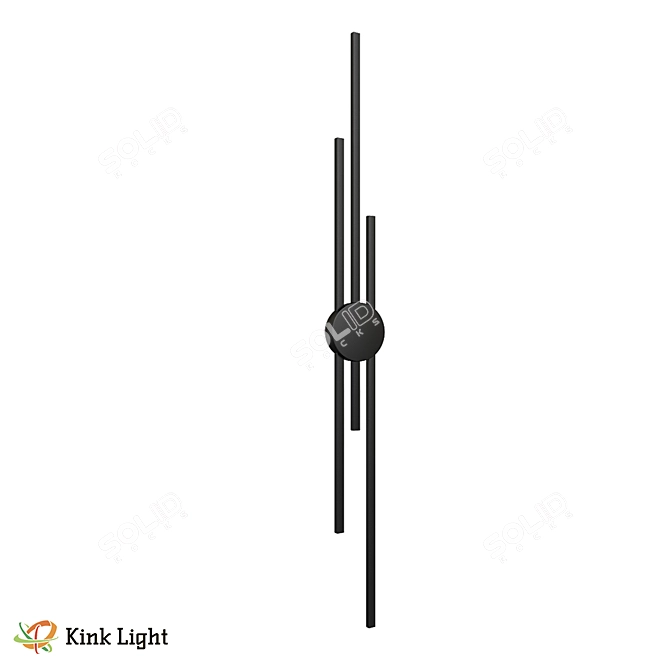 Modern LED Wall Sconce Fixture 3D model image 2