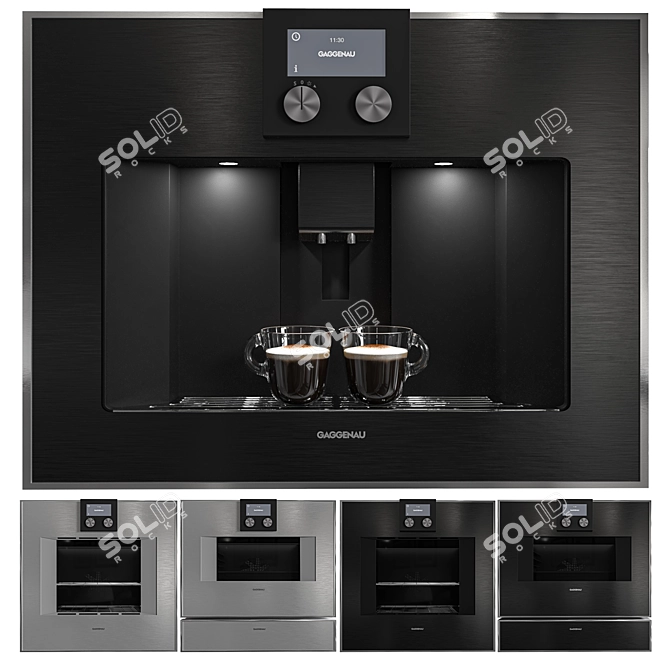 Gaggenau Series 400 Kitchen Set 3D model image 1