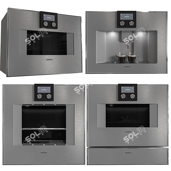 Gaggenau Series 400 Kitchen Set 3D model image 2