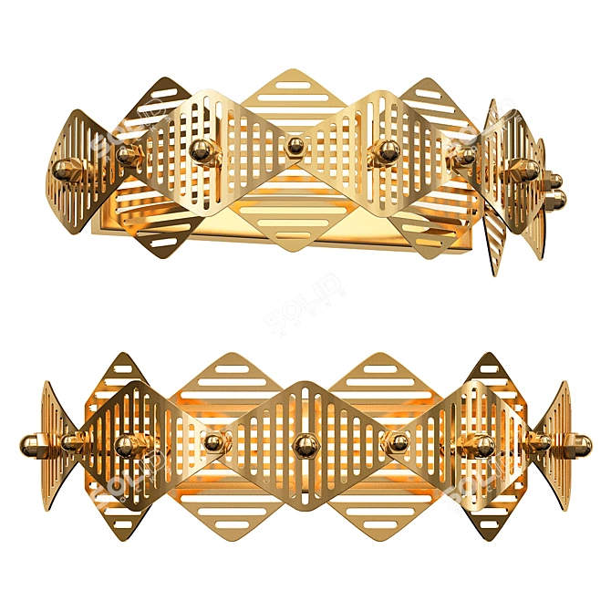 Luxe Wall Light by ImperiumLoft 3D model image 1