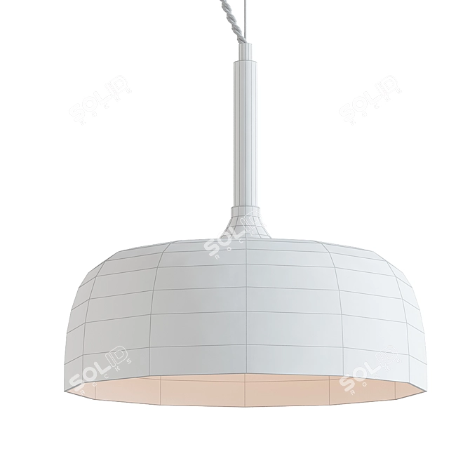 Sapphire Sky Brass Pendant Light 3D model image 2