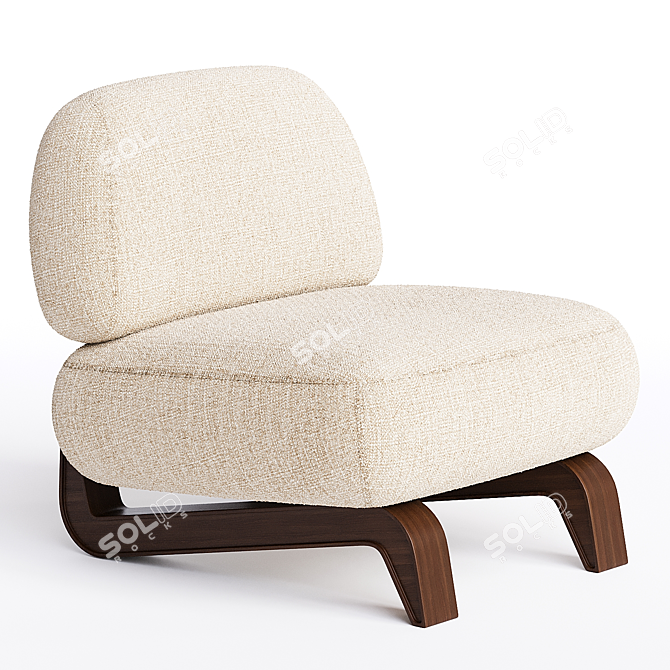 Elegant VAO Chair by Paolo Castelli 3D model image 1