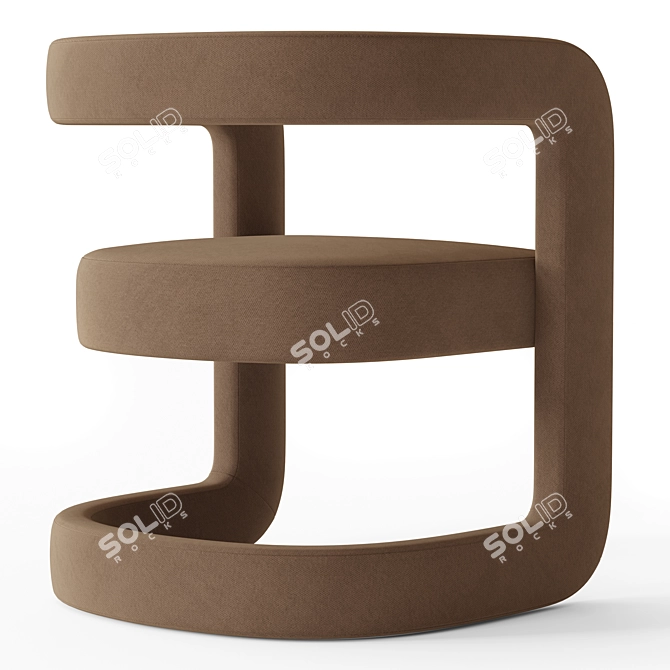 Alton Dining Chair by RH 3D model image 3