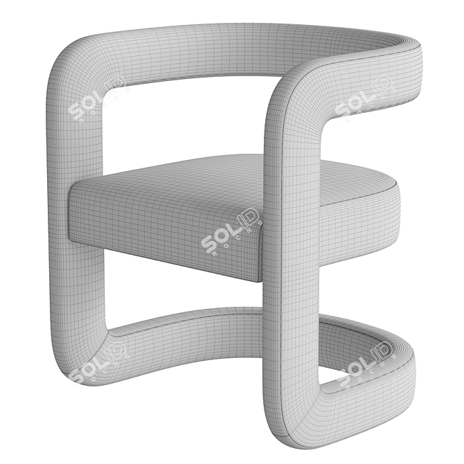 Alton Dining Chair by RH 3D model image 6