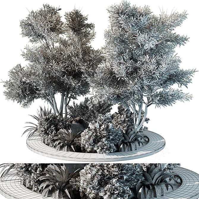 Outdoor Plant 2015 Growth Bundle 3D model image 4