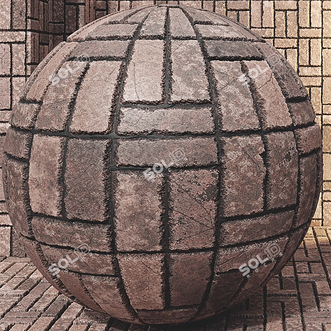 High-Quality Seamless Brick Textures 3D model image 2