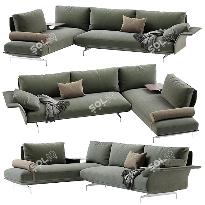 Saba Avant Apres Modern Sofa 3D model image 1