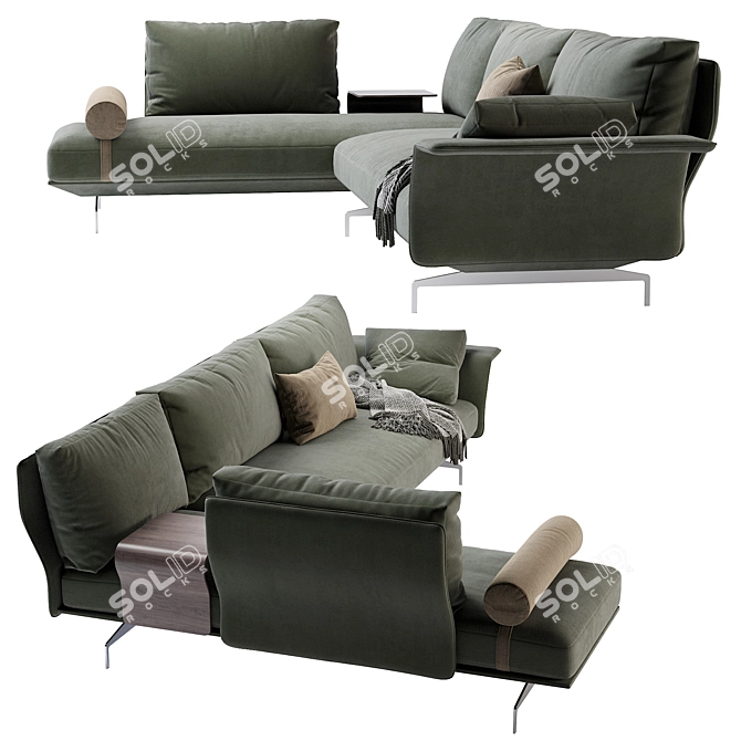 Saba Avant Apres Modern Sofa 3D model image 2