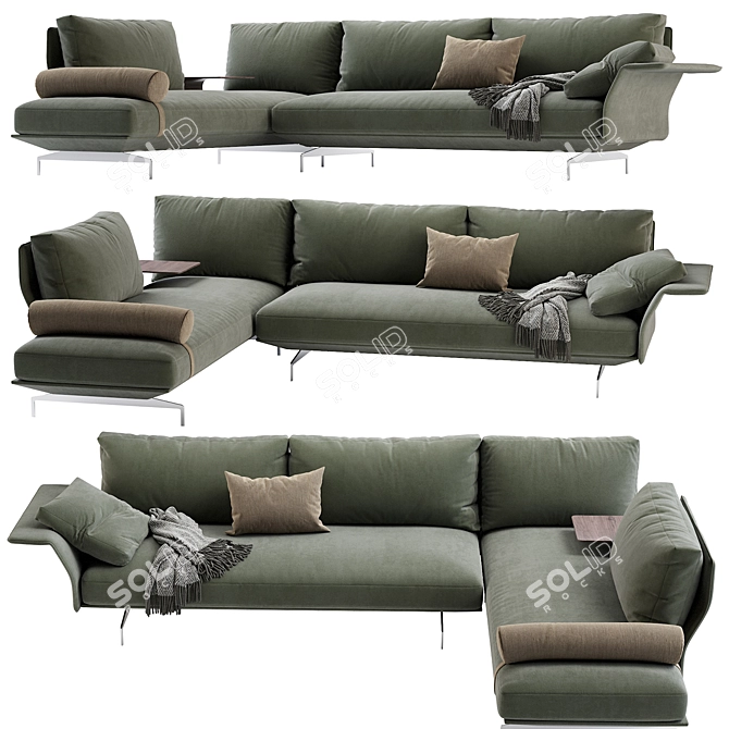 Saba Avant Apres Modern Sofa 3D model image 4