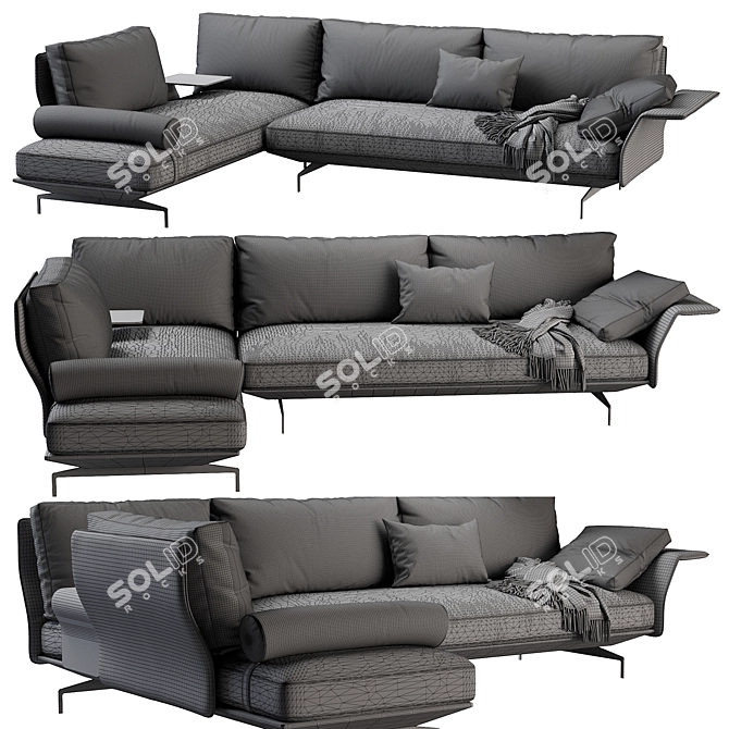 Saba Avant Apres Modern Sofa 3D model image 5
