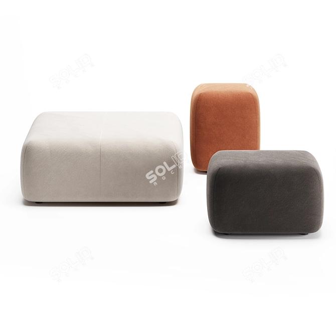 Viccarbe SEASON Pouf Collection 3D model image 2