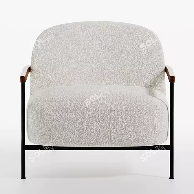 Sophisticated Sejour Lounge Chair 3D model image 2