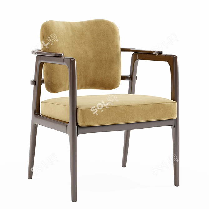 Modern Armchair Tanah Collection 3D model image 1