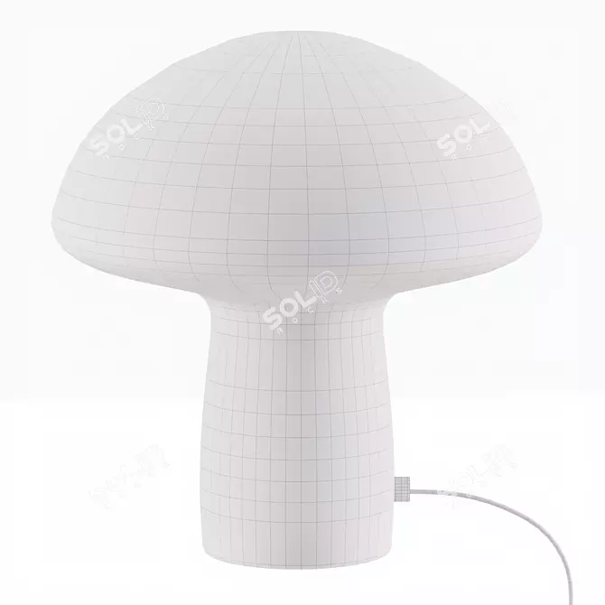 Retro Mushroom Table Lamp 3D model image 5