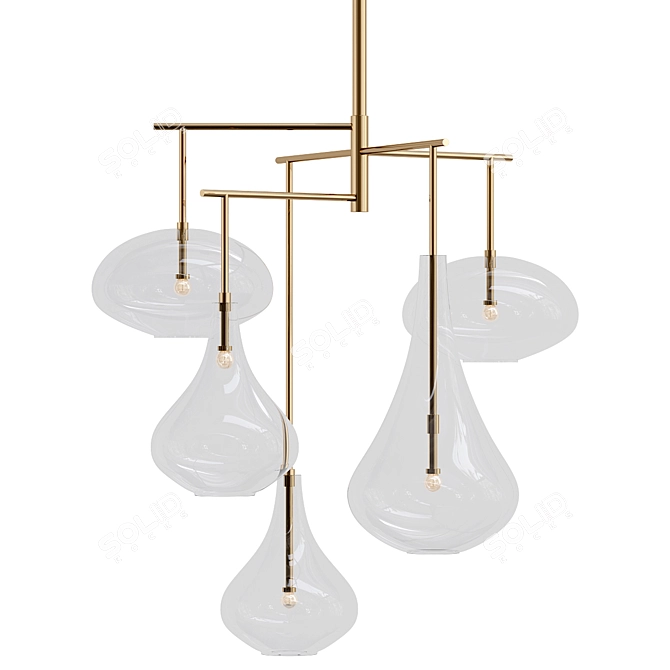 Elegance XL Chandelier in VRay 3D model image 1