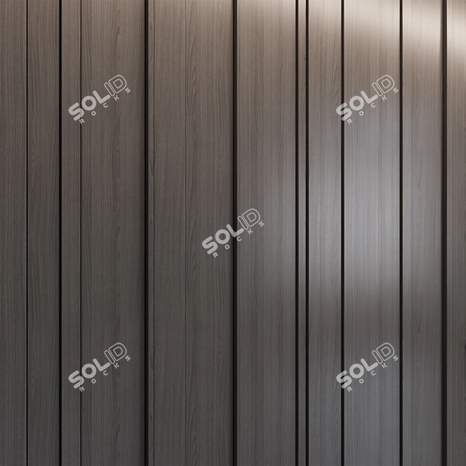 Wood Veneer Wall Panels 3D model image 3