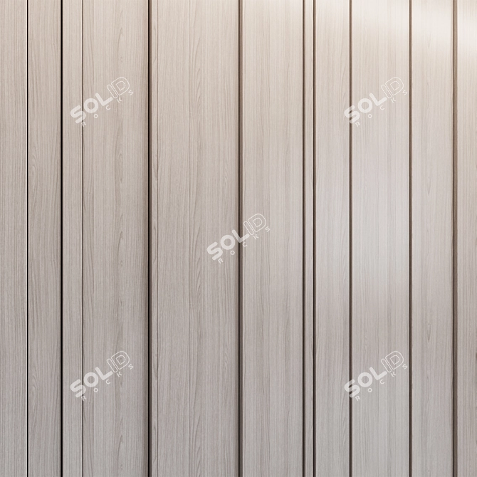 Wood Veneer Wall Panels 3D model image 5