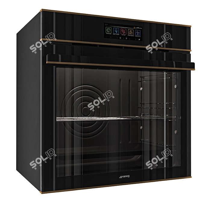 Smeg Dolce Stil Novo Kitchen Set 3D model image 9