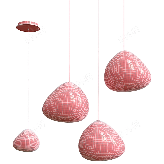 Metaphysical Glow Plafond Light 3D model image 2