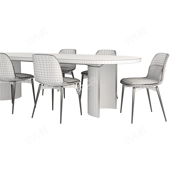 Modern Molteni&C Barbican Furniture Set 3D model image 3