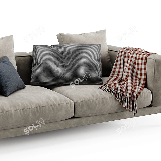 Modern Flexform Romeo 2-Seater Sofa 3D model image 2