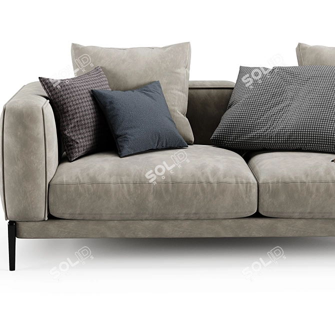 Modern Flexform Romeo 2-Seater Sofa 3D model image 3