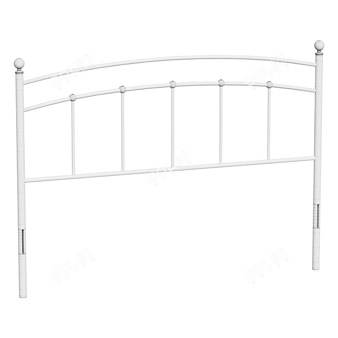 Abigail Queen Metal Headboard 3D model image 2