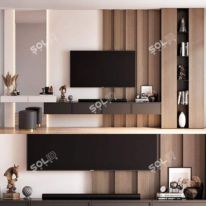 Samsung TV Wall Mount Set 3D model image 1