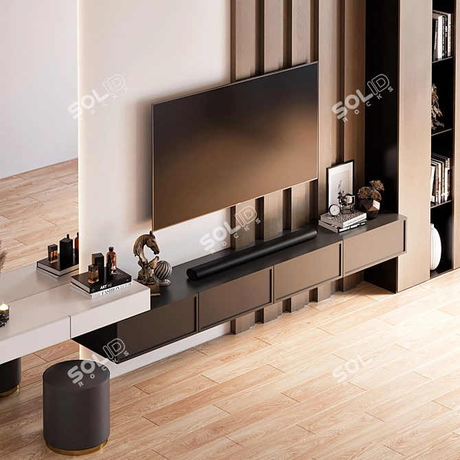 Samsung TV Wall Mount Set 3D model image 2