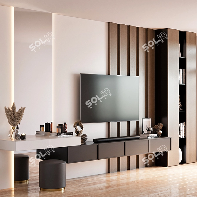 Samsung TV Wall Mount Set 3D model image 3