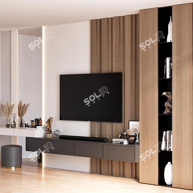 Samsung TV Wall Mount Set 3D model image 4