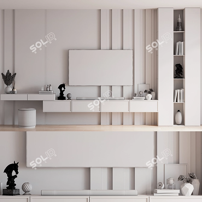 Samsung TV Wall Mount Set 3D model image 5