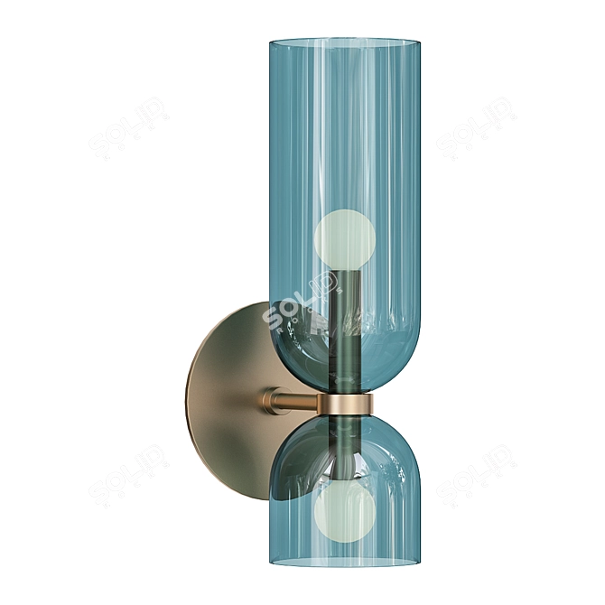 ImperiumLoft Elite Blue Wall Light 3D model image 2