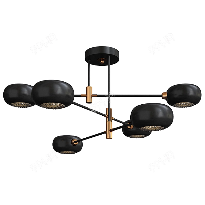 Solar System Ceiling Lamp 6 3D model image 1