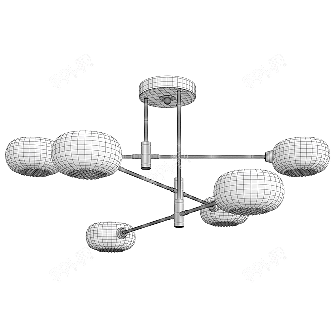 Solar System Ceiling Lamp 6 3D model image 2