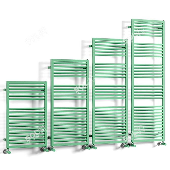 Modern Cordivari NAIKE ROUND Towel Rail 3D model image 1