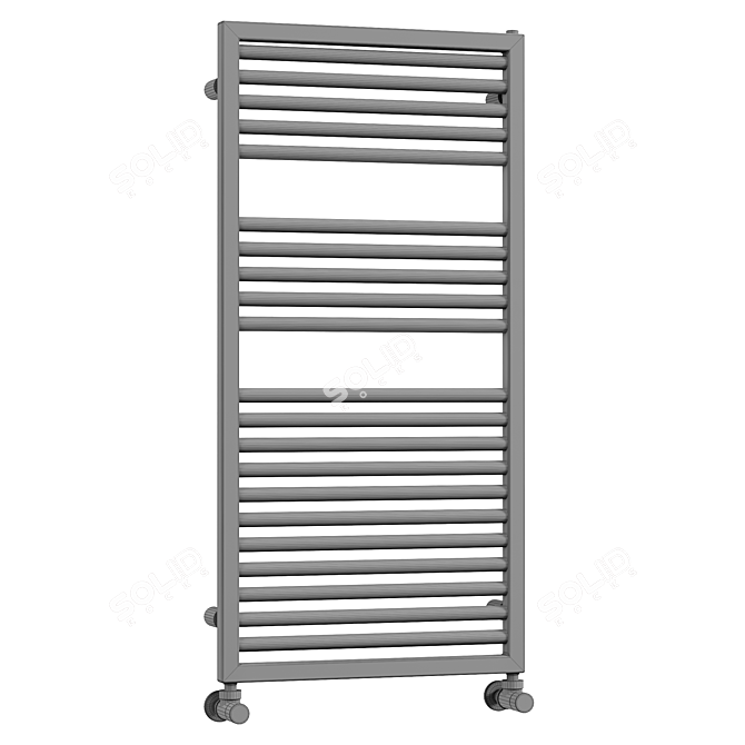 Modern Cordivari NAIKE ROUND Towel Rail 3D model image 3