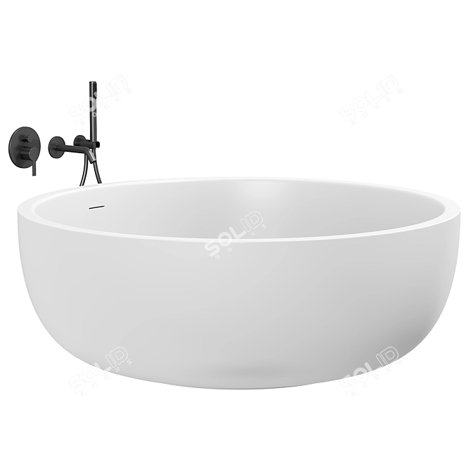 Round Stone Bath 1350mm Magnificence 3D model image 2