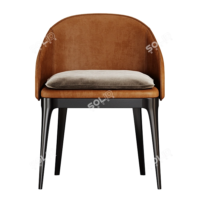 Modern Designer RIO Chair 3D model image 2