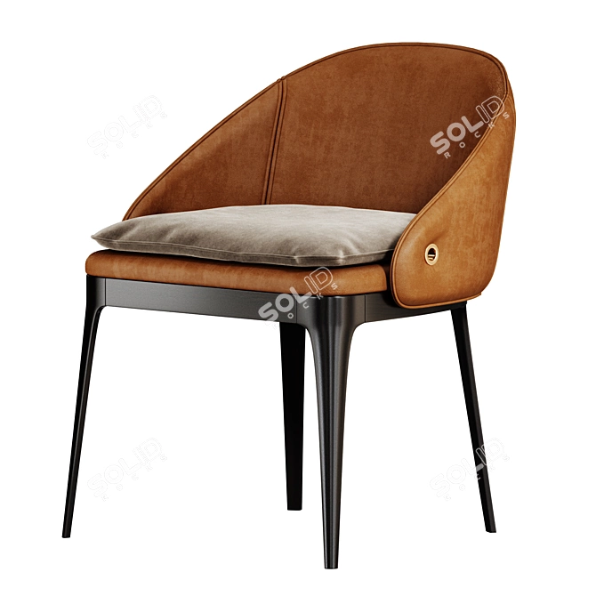 Modern Designer RIO Chair 3D model image 3