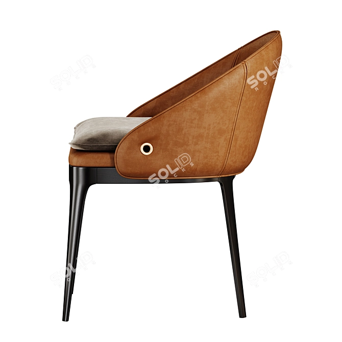 Modern Designer RIO Chair 3D model image 4