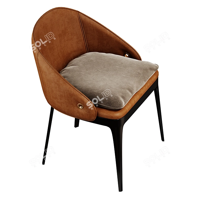 Modern Designer RIO Chair 3D model image 6