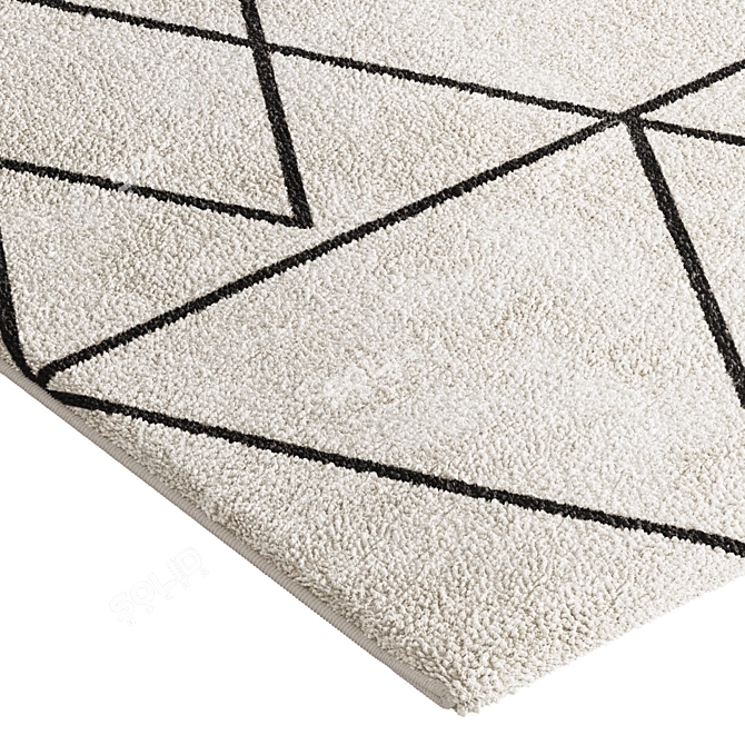 Fedro Contemporary Rug Collection 3D model image 3