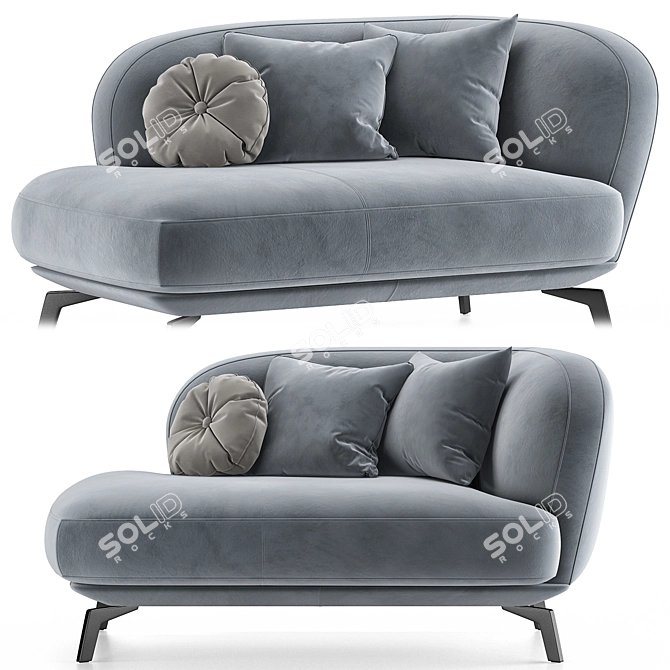 Luxurious LEOLUX LX Sofa Model 3D model image 1